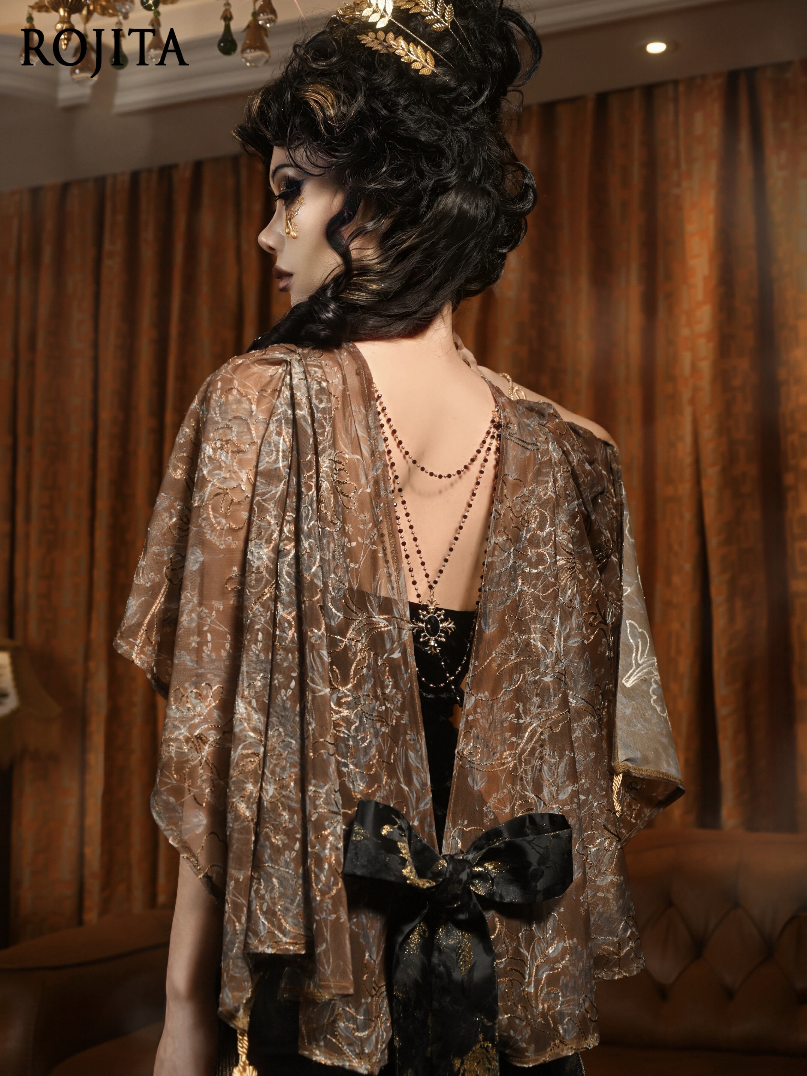 Brown Floral Sheer Kimono Cove - Kimono Sheer Floral recensione e prezzo