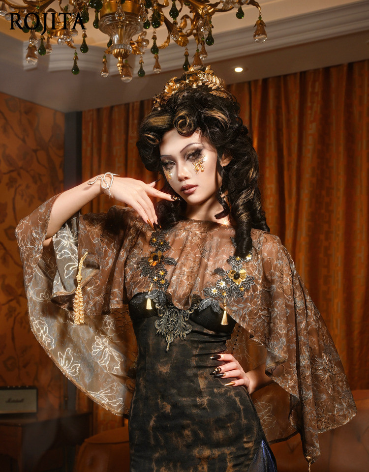 Brown Floral Sheer Kimono Cove - Kimono Sheer Floral recensione e prezzo