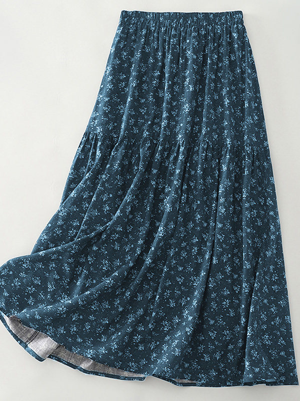 High Waist Floral Print Midi S - Midi Skirt Floral recensione e prezzo