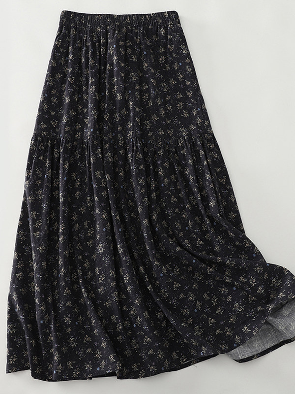 High Waist Floral Print Midi S - Midi Skirt Floral recensione e prezzo